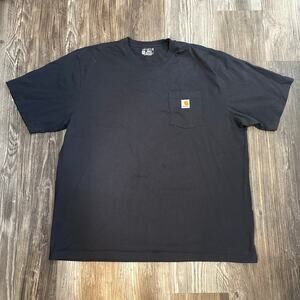 Carhartt Men's Loose Fit Heavyweight Short Sleeve T-Shirt Heather Gray Size 2XL‎